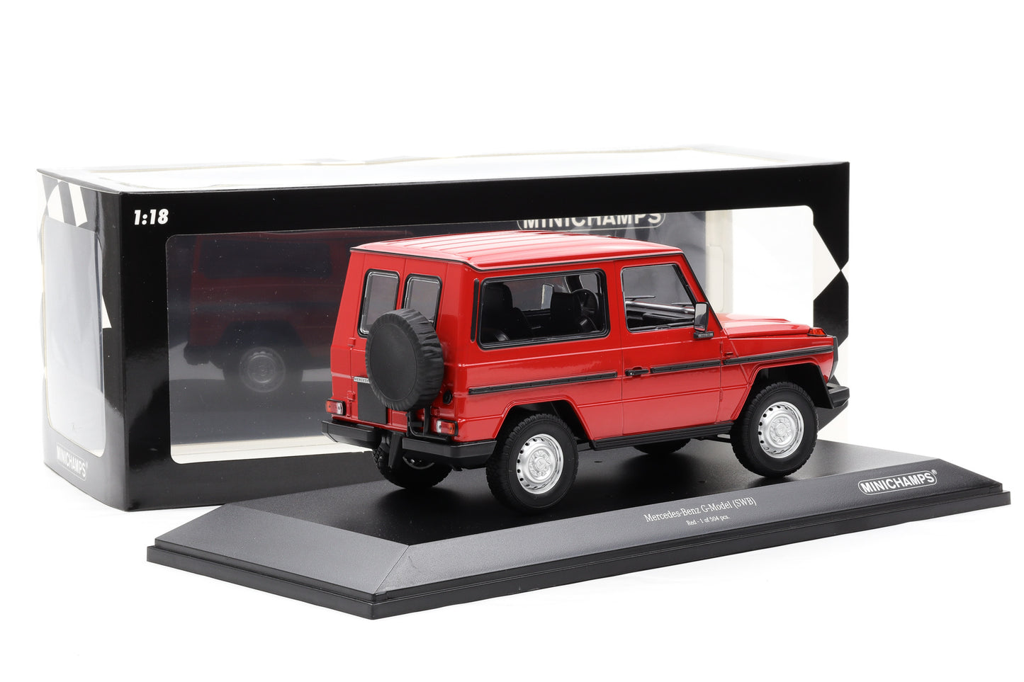1:18 Minichamps Mercedes G-Klasse 300GD SWB W460 G-Modell red 1980