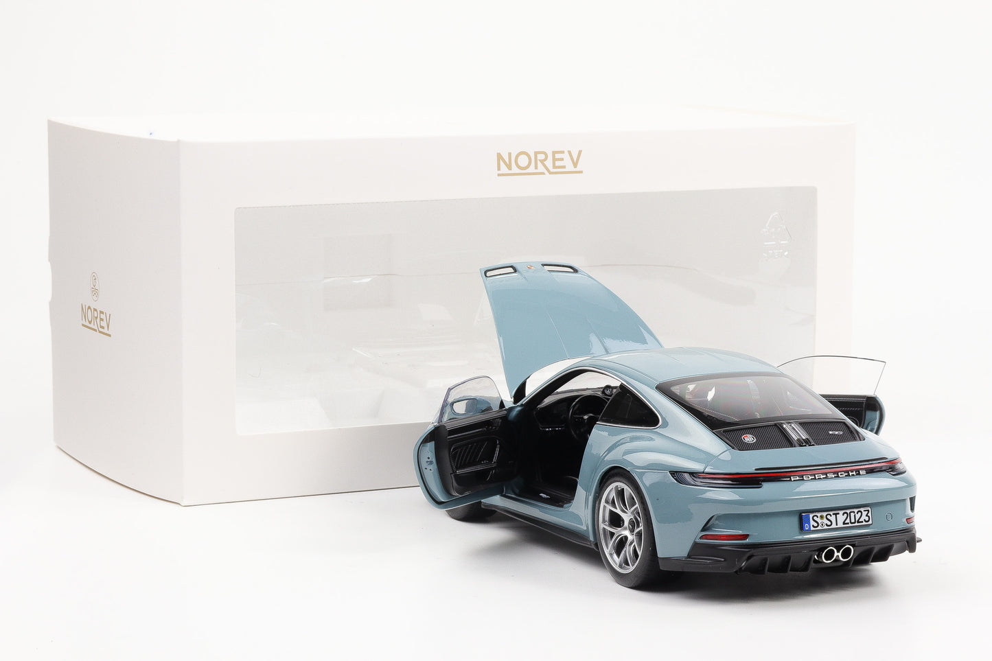 1:18 Norev Porsche 911 992 S/T Coupe 2023 Meisenblau 187470