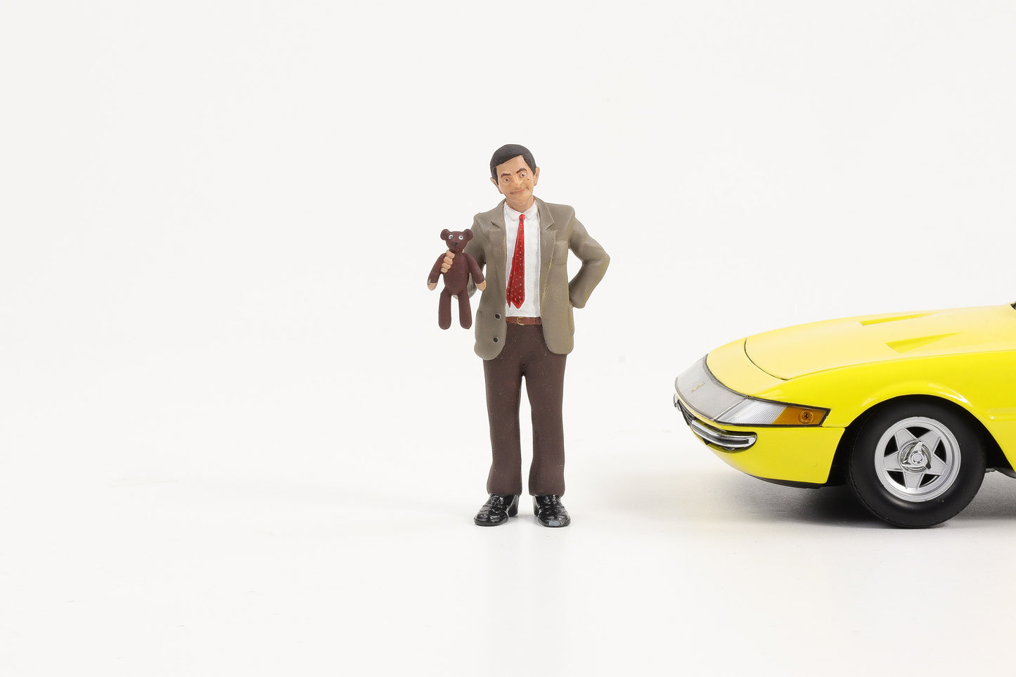 1:18 Figur Mr. Bean mit Teddy Tiershow Movie Cartrix Figuren Resin 9,5cm