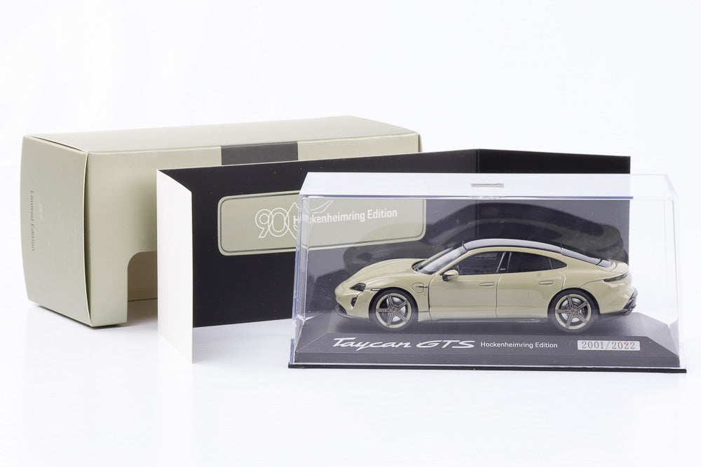 1:43 Porsche Taycan GTS Hockenheimring Edition green-gray Minichamps