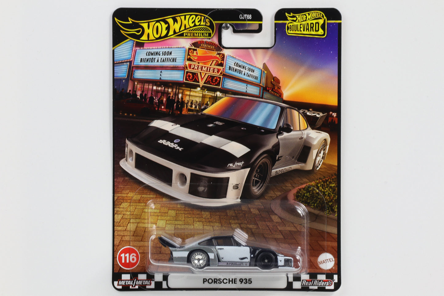 1:64 Hot Wheels Boulevard Porsche 935 schwarz-weiß-grau Nr. 116