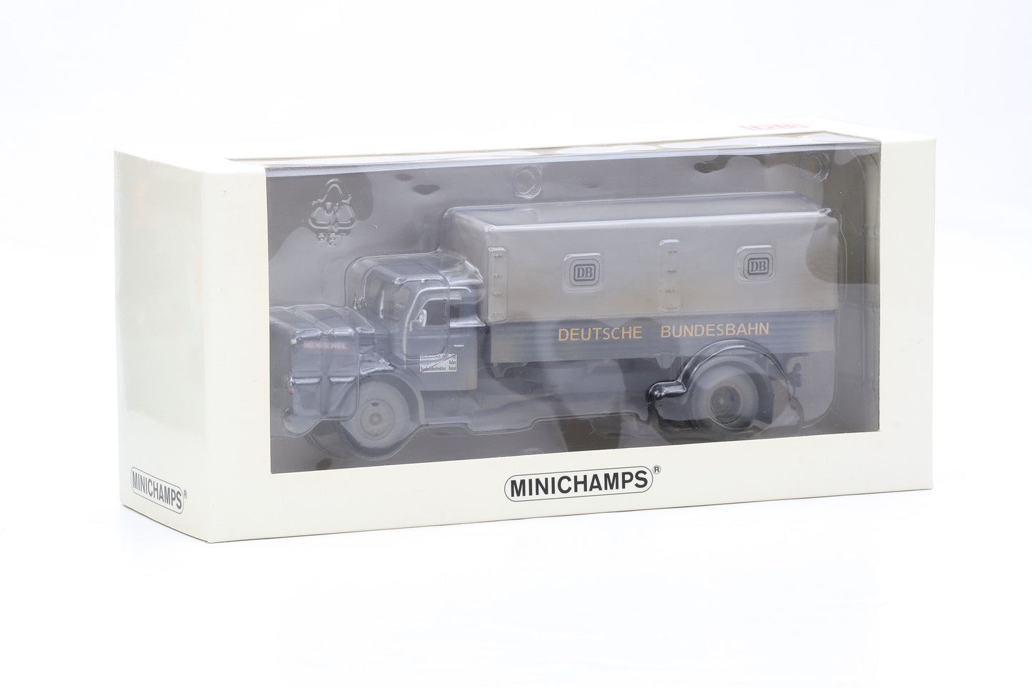 1:43 Minichamps LKW Henschel Lkw Deutsche Bundesbahn / gebraucht - Spiegel re fehlt