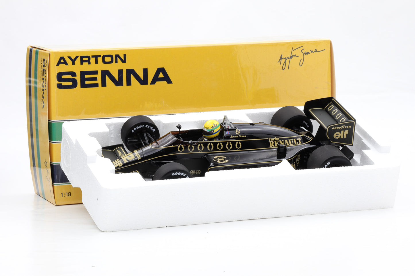 1:18 F1 Lotus Renault 98T #12 1996 Ayrton Senna Minichamps 540861812