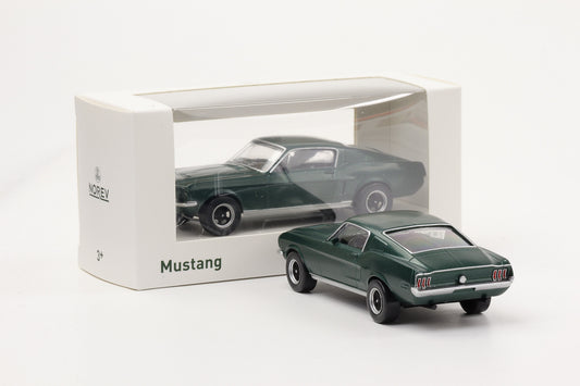 1:43 Ford Mustang Fastback Satin green 1968 Norev Jet Car diecast