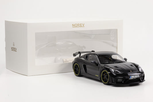 1:18 Norev Porsche 718 Cayman GT4 RS Weissach schwarz 187251 limited