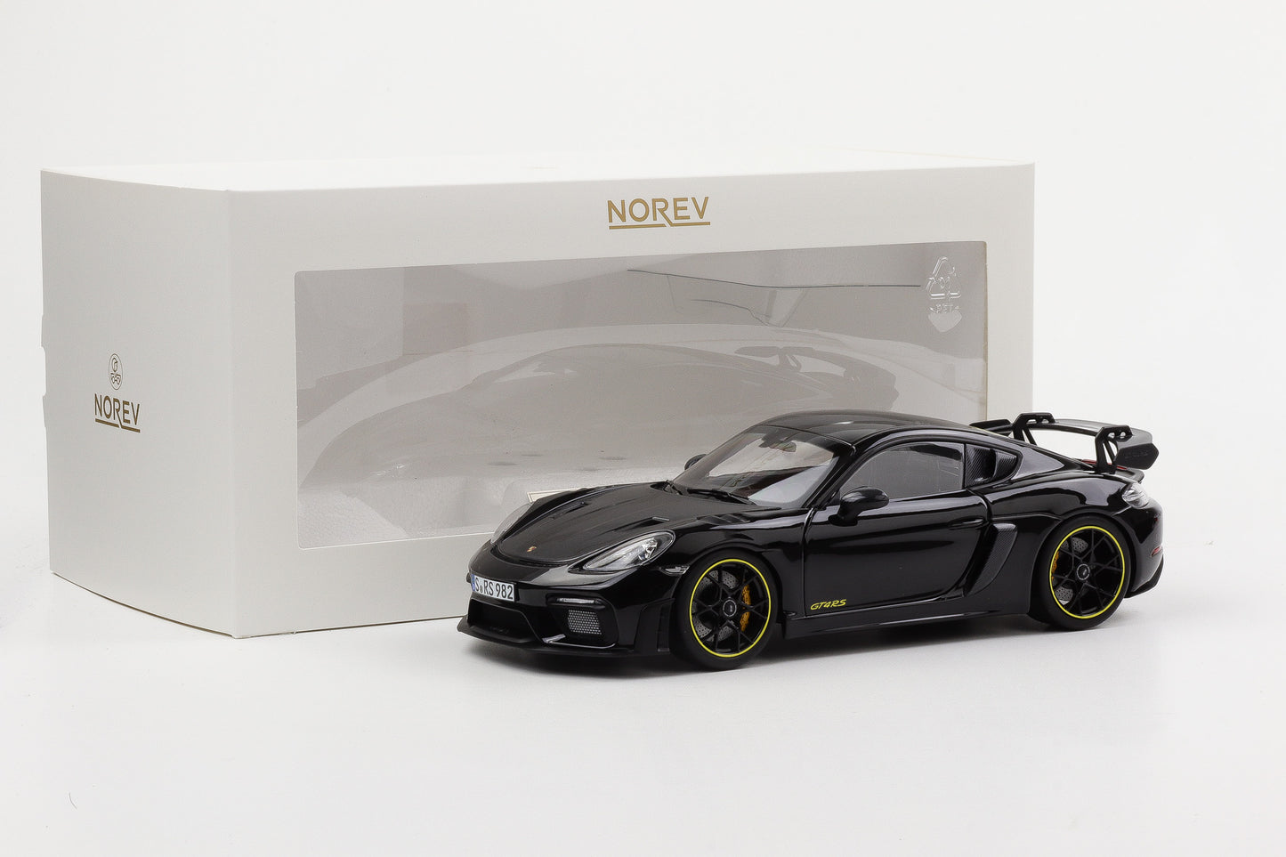 1:18 Norev Porsche 718 Cayman GT4 RS Weissach schwarz 187251 limited