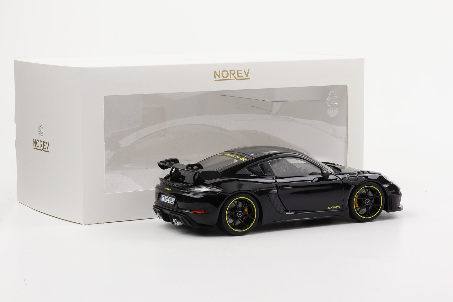 1:18 Norev Porsche 718 Cayman GT4 RS Weissach schwarz 187251 limited