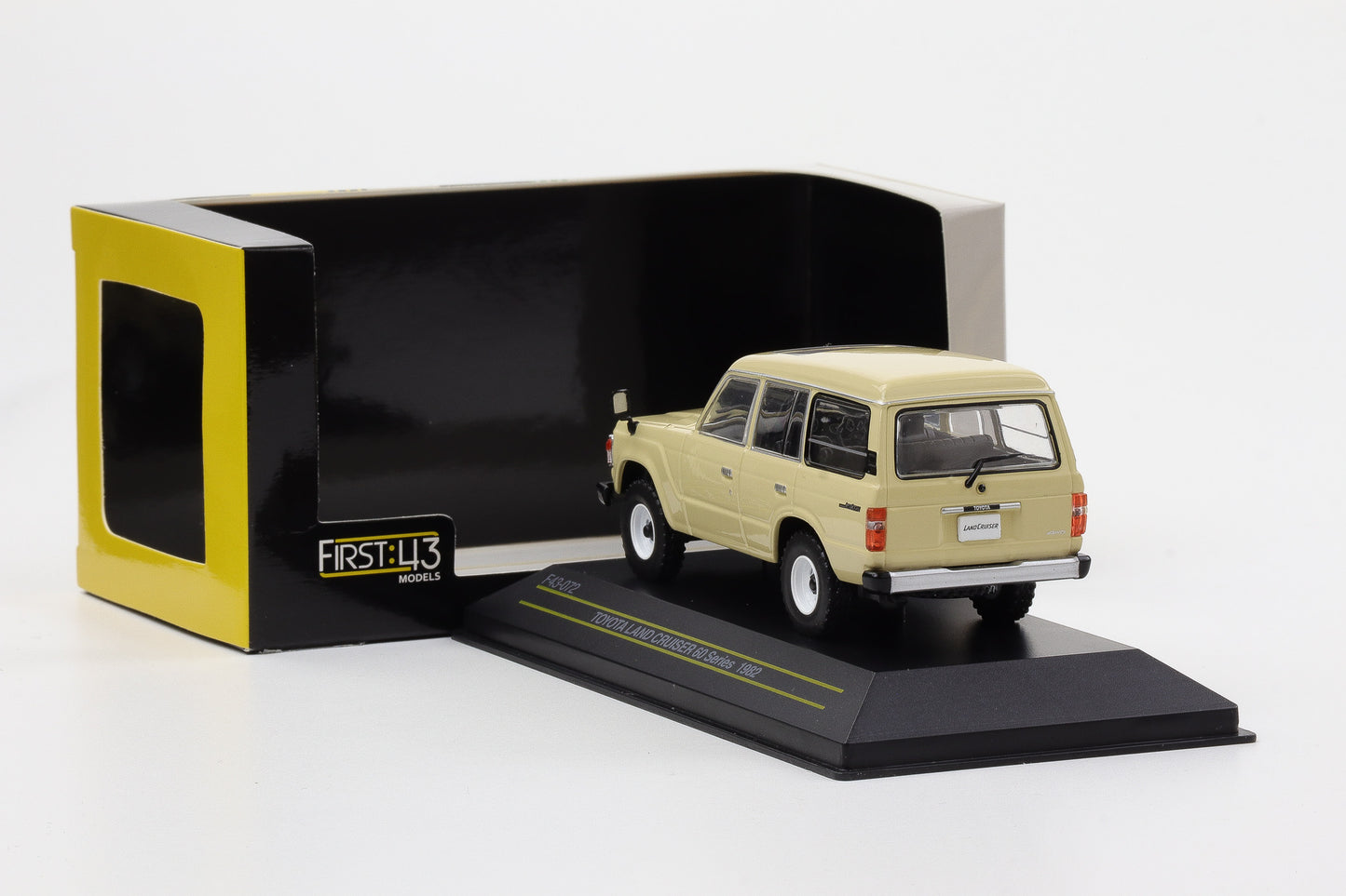 1:43 First Toyota Land Cruiser 60 Series beige 1982 diecast