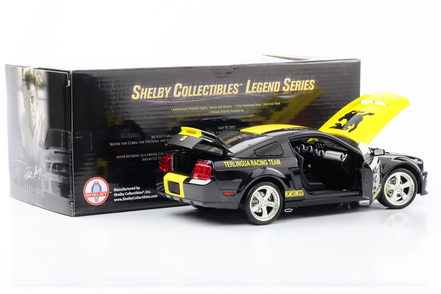 1:18 2008 Shelby Mustang Terlingua #08 schwarz-gelb Shelby Collectibles