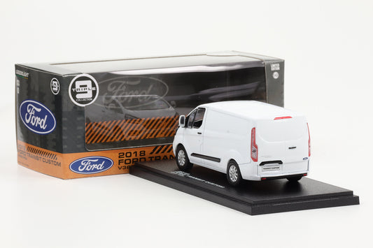 1:43 Greenlight 2018 Ford Transit Custom V362 MCA weiß Triple 9