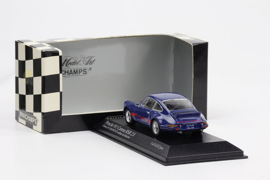 1:43 Minichamps Porsche 911 Carrera RSR 2.8 1973 ossiblau mit indischrot 430 736904