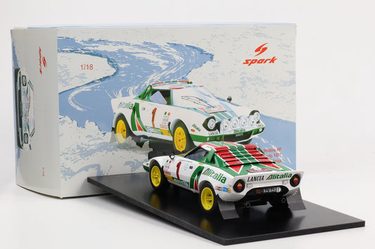 1:18 Spark Lancia Stratos HF #1 Winner Rally Monte Carlo 1977 Alitalia 18S635