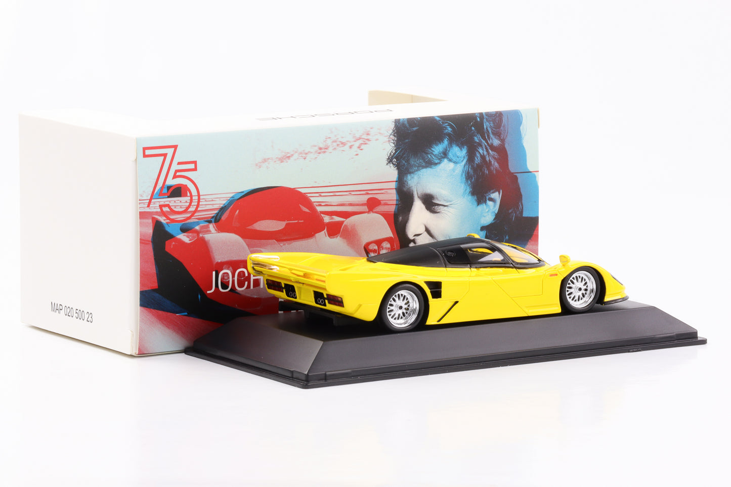 1:43 Porsche 962 Driven by Dreams Jochen Dauer 75 Jahre gelb Spark Dealer