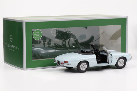 1:18 Touring Modelcars Alfa Romeo Duetto Spider 1966 hellblau full opening