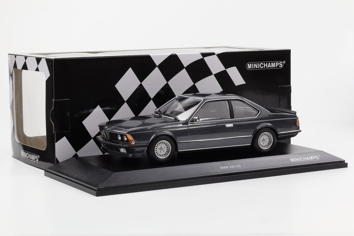 1:18 Minichamps BMW 635 CSi E24 Coupe 1982 grey metallic 155028106