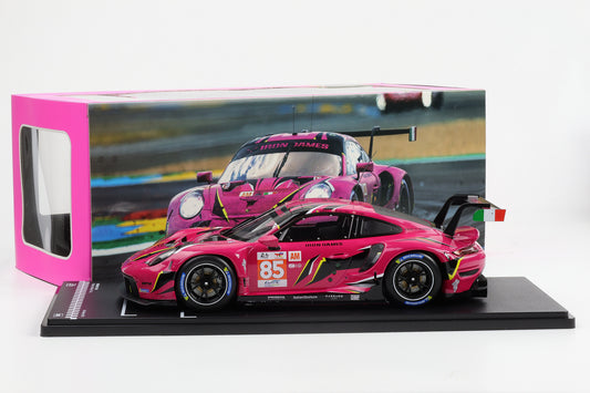 1:18 IXO Porsche 911 RSR #85 Iron Dames 24h LeMans 2023 Bovy Gatting Frey