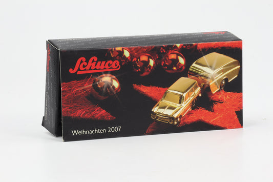 1:90 Schuco Piccolo Set VW 1500 Variant + Wohnanhänger Weihnachten 2007 Limitiert 800 Stk.