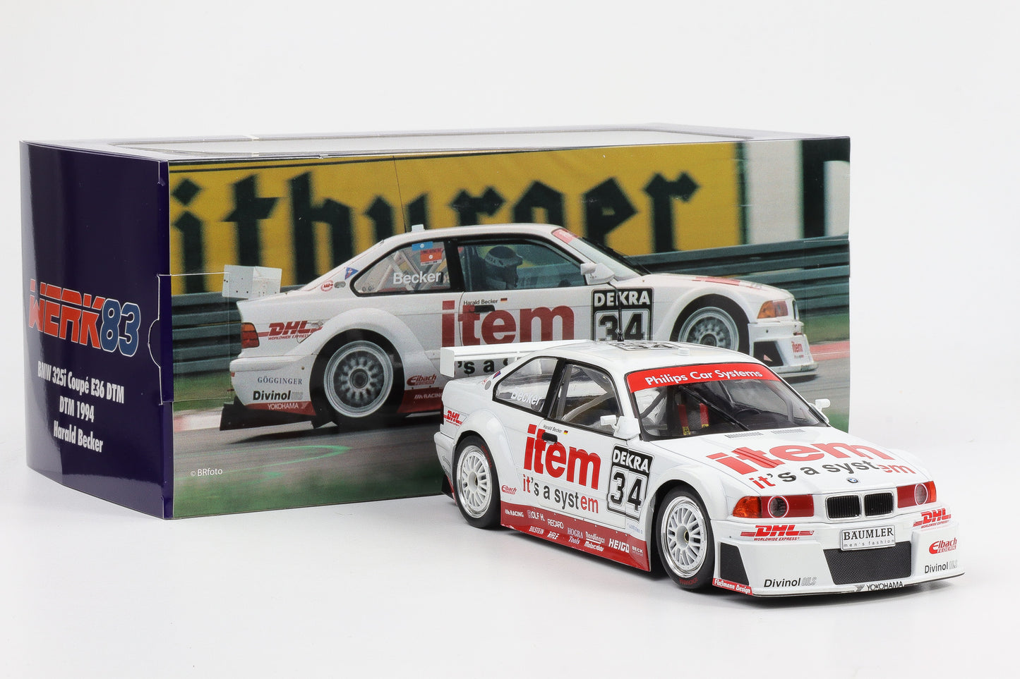 1:18 BMW 3er 325i Coupe E36 DTM #34 DTM 1994 Harald Becker Werk83