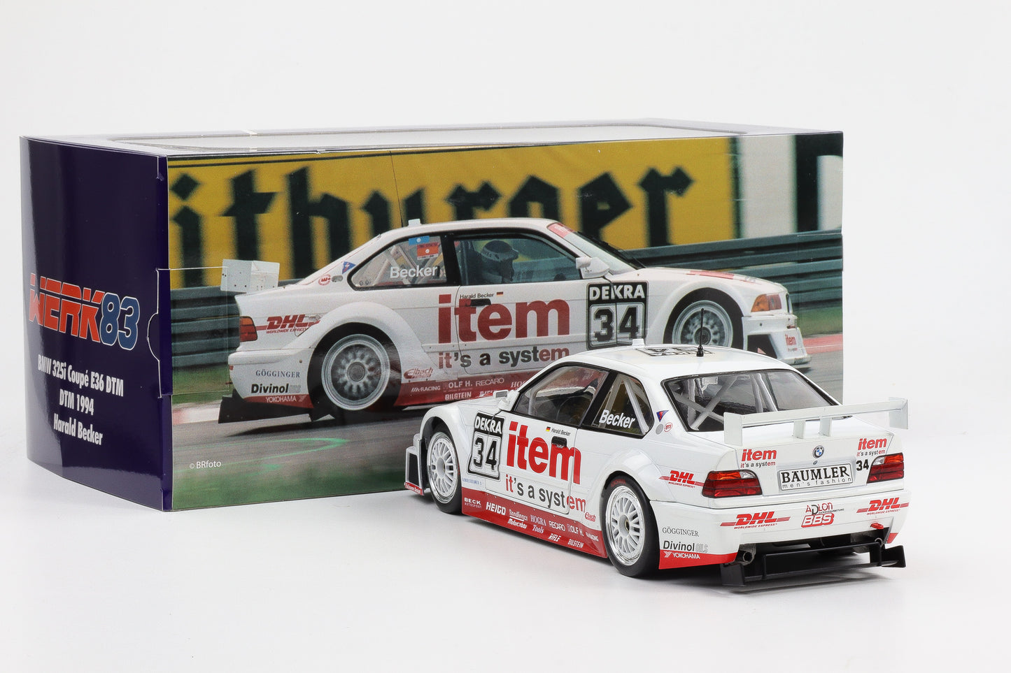 1:18 BMW 3er 325i Coupe E36 DTM #34 DTM 1994 Harald Becker Werk83