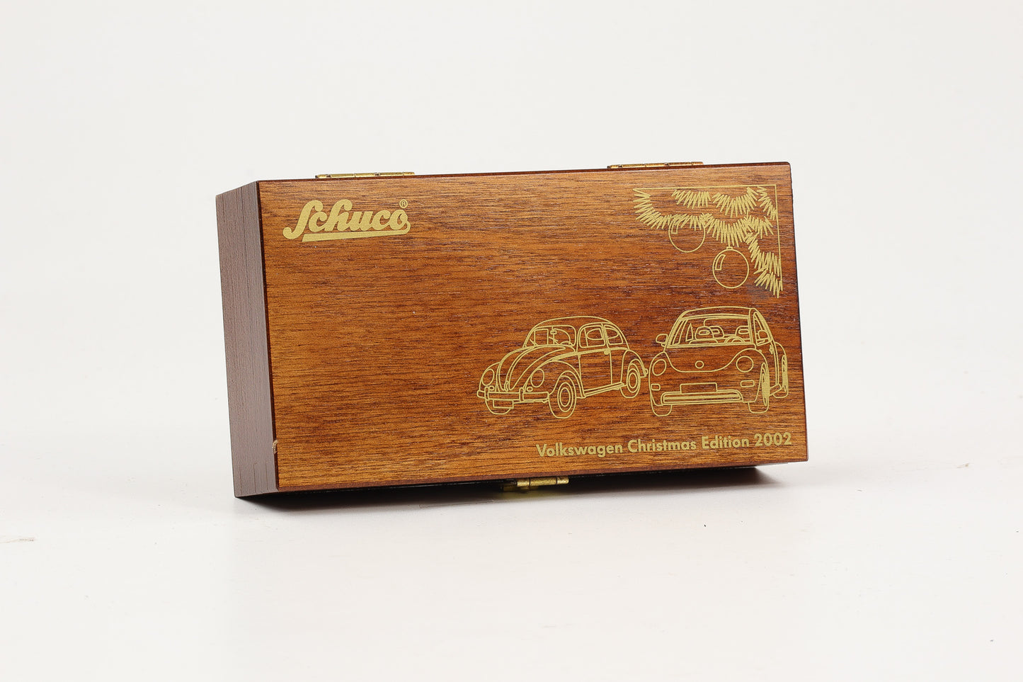 1:90 Schuco Piccolo Set VW Käfer + New Beetle Weihnachten 2002 Holzbox + Zertifikat Limitiert 1000 Stk.