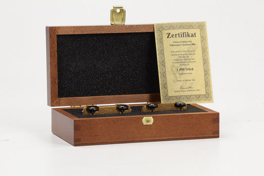 1:90 Schuco Piccolo Set VW Käfer + New Beetle Weihnachten 2002 Holzbox + Zertifikat Limitiert 1000 Stk.