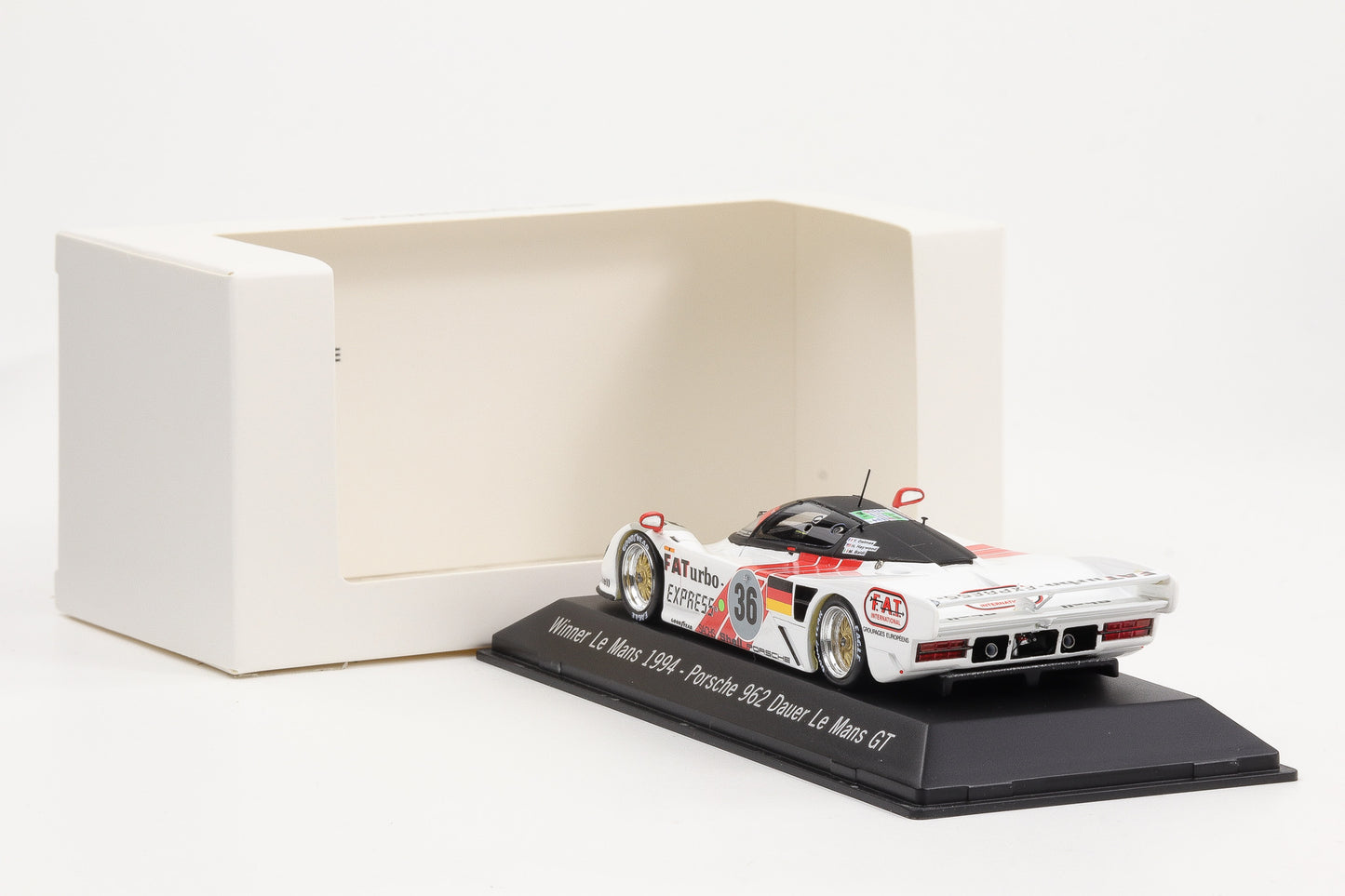 1:43 Spark Porsche 962 Dauer #36 FATurbo 24h LeMans 1994 Winner MAP Museum