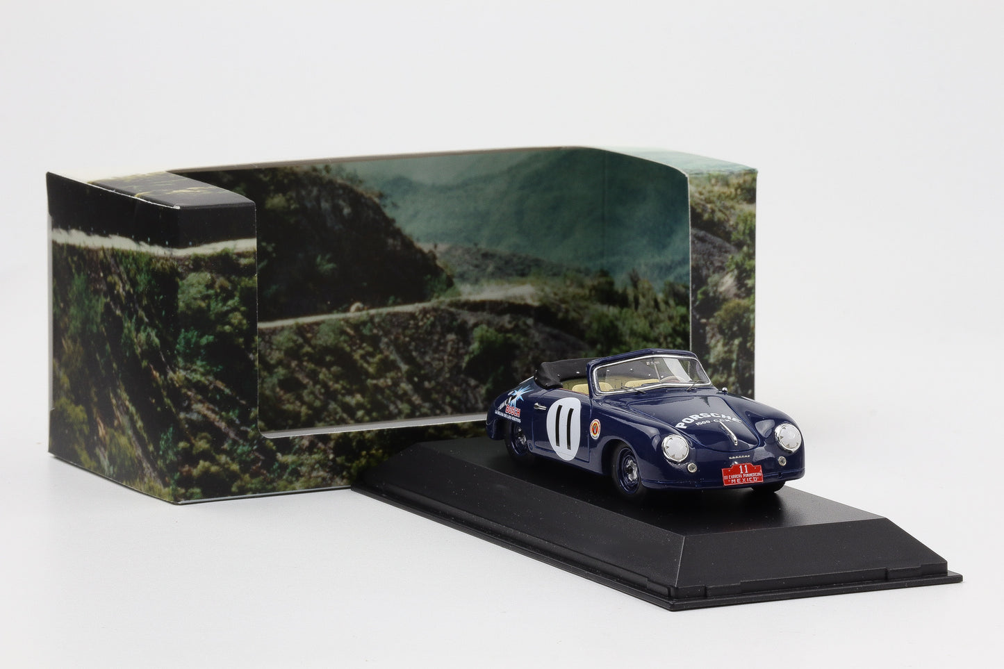 1:43 Spark Porsche 356 1500S Cabriolet Carrera Panamericana 1952 #11 Museum