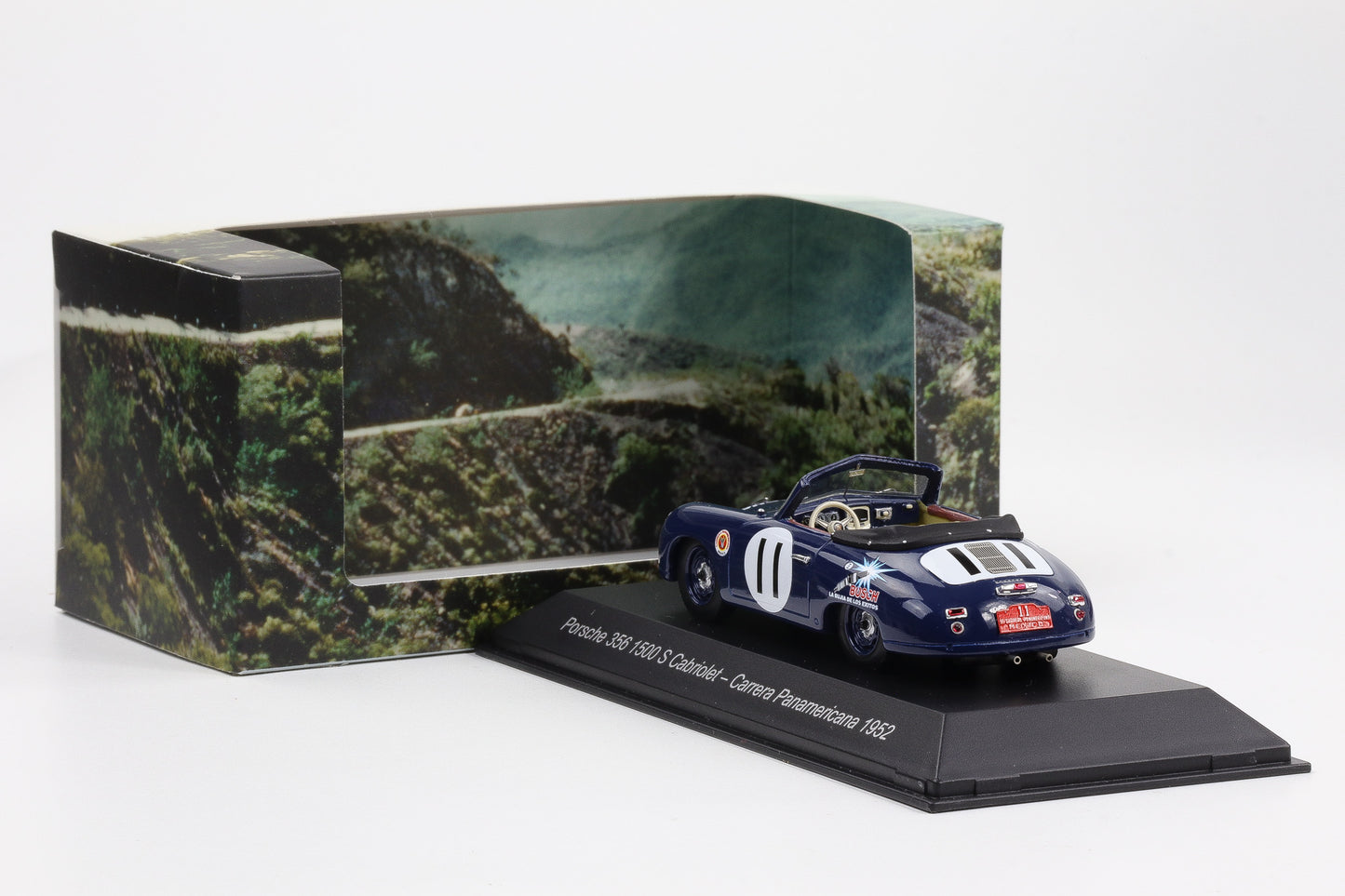 1:43 Spark Porsche 356 1500S Cabriolet Carrera Panamericana 1952 #11 Museum