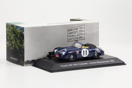 1:43 Spark Porsche 356 1500S Cabriolet Carrera Panamericana 1952 #11 Museum