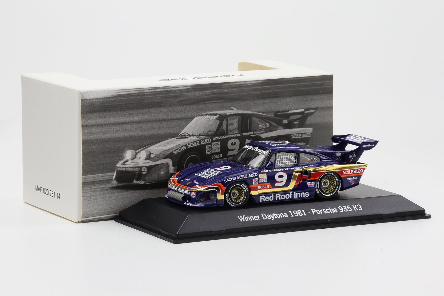1:43 Spark Porsche 935 K3 Kremer 24h Daytona 1981 Winner MAP Museum