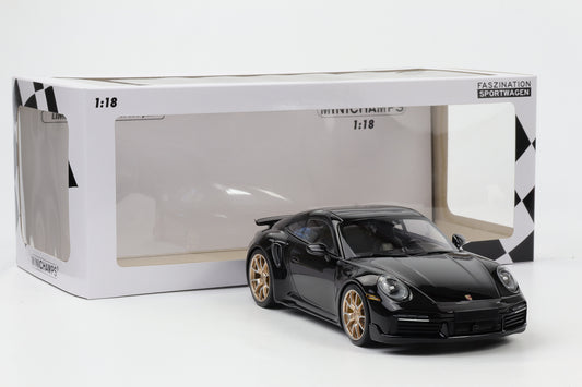 1:18 Minichamps Porsche 911 992 Turbo S Coupe Film Bad Boys 2024 schwarz
