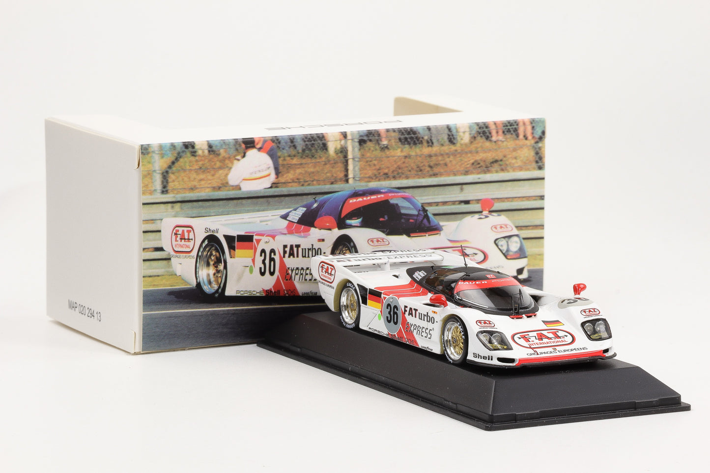 1:43 Spark Porsche 962 Dauer #36 FATurbo 24h LeMans 1994 Winner MAP Museum