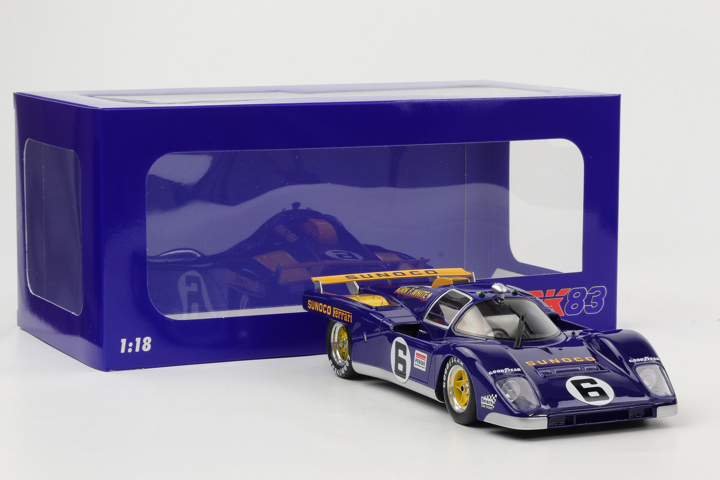 1:18 Werk83 Ferrari 512M Sunoco #6 3rd 24h Daytona 1971 Donohue Hobbs Resin