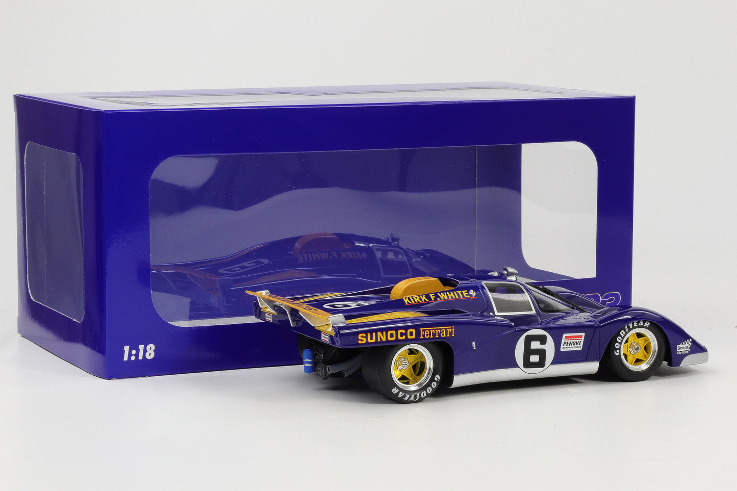 1:18 Werk83 Ferrari 512M Sunoco #6 3rd 24h Daytona 1971 Donohue Hobbs Resin