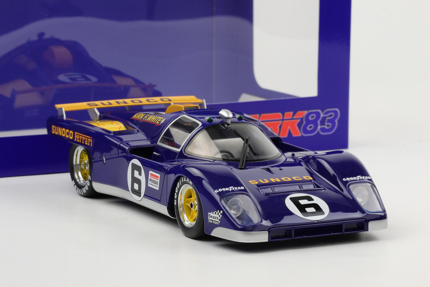 1:18 Werk83 Ferrari 512M Sunoco #6 3rd 24h Daytona 1971 Donohue Hobbs Resin