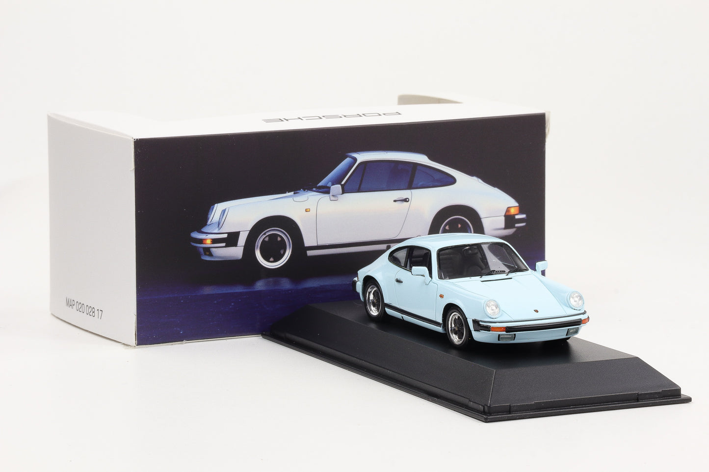 1:43 Spark Porsche 911 Carrera 3.2 Glacier blue 1984 Museum MAP