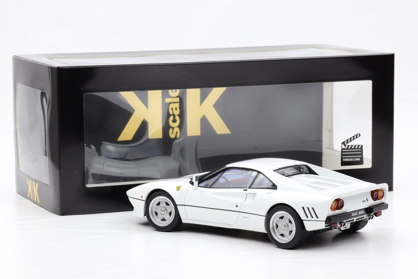 1:18 Ferrari Top Gear Chris Evans 288 GTO 1984 weiss KK-Scale diecast KKDC180416