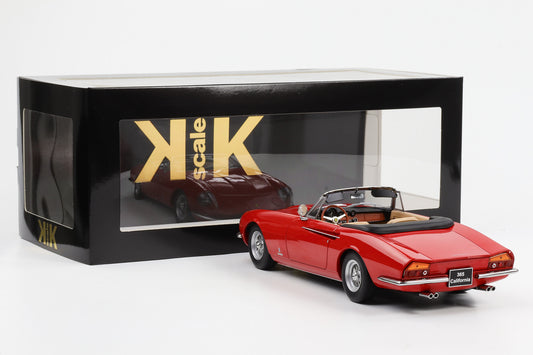 1:18 KK-Scale Ferrari 365 V12 California Spyder Pininfarina 1966 rot diecast