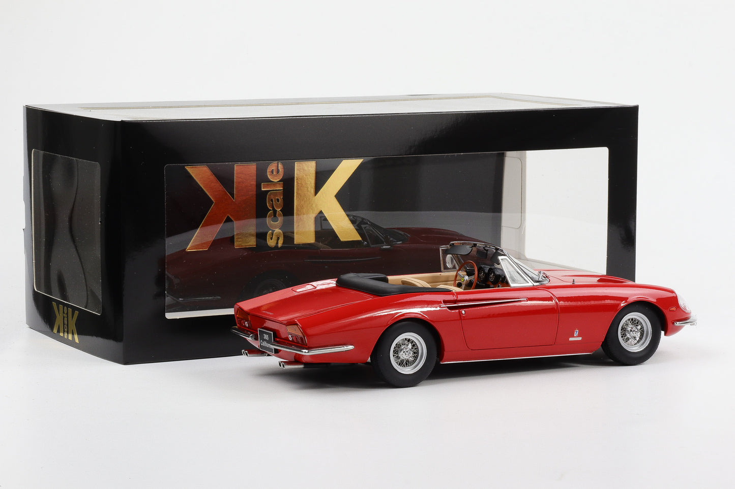1:18 KK-Scale Ferrari 365 V12 California Spyder Pininfarina 1966 rot diecast