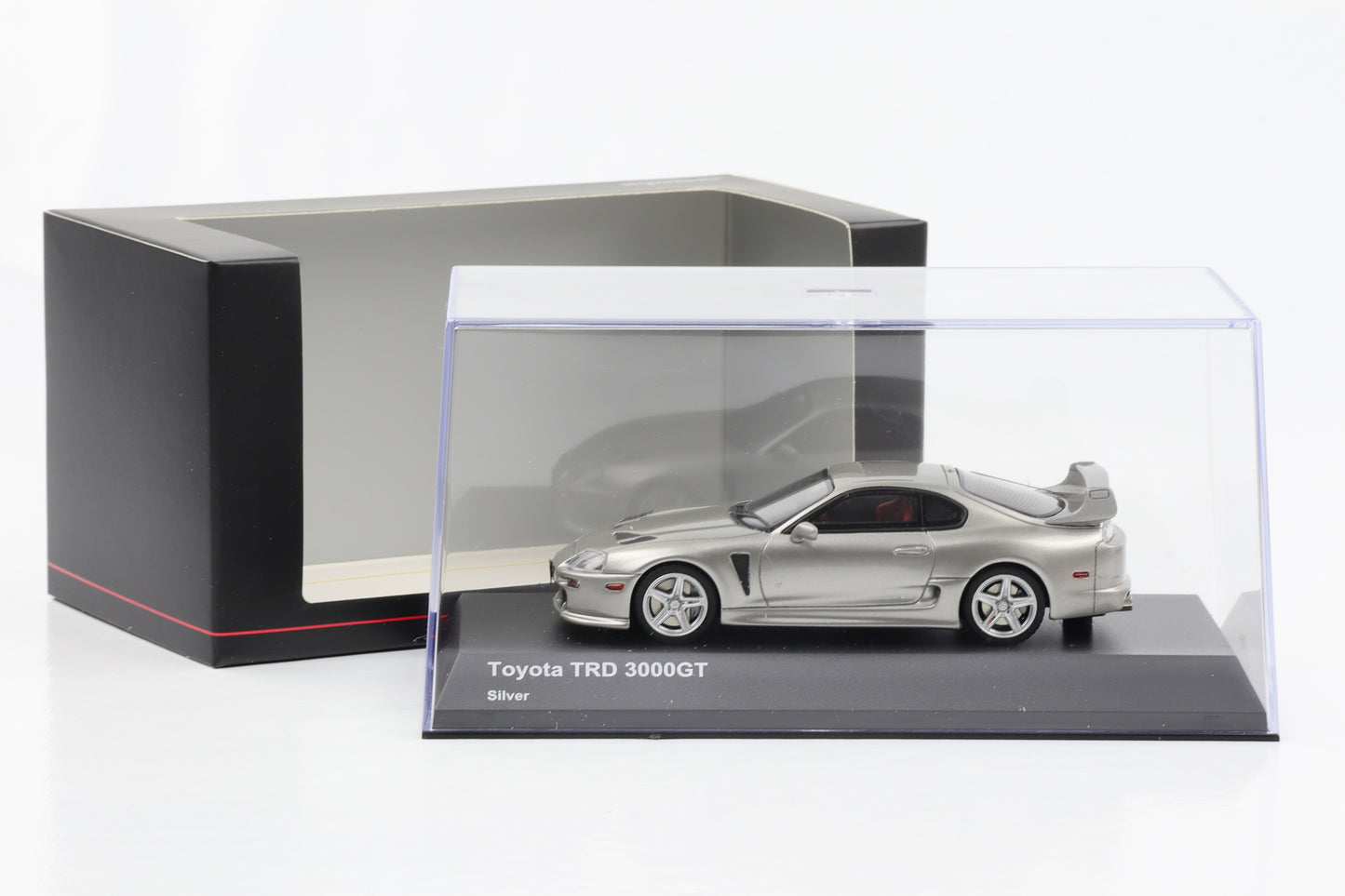 1:43 Toyota Supra TRD 3000GT Coupe silver metallic 1998 Kyosho Resin