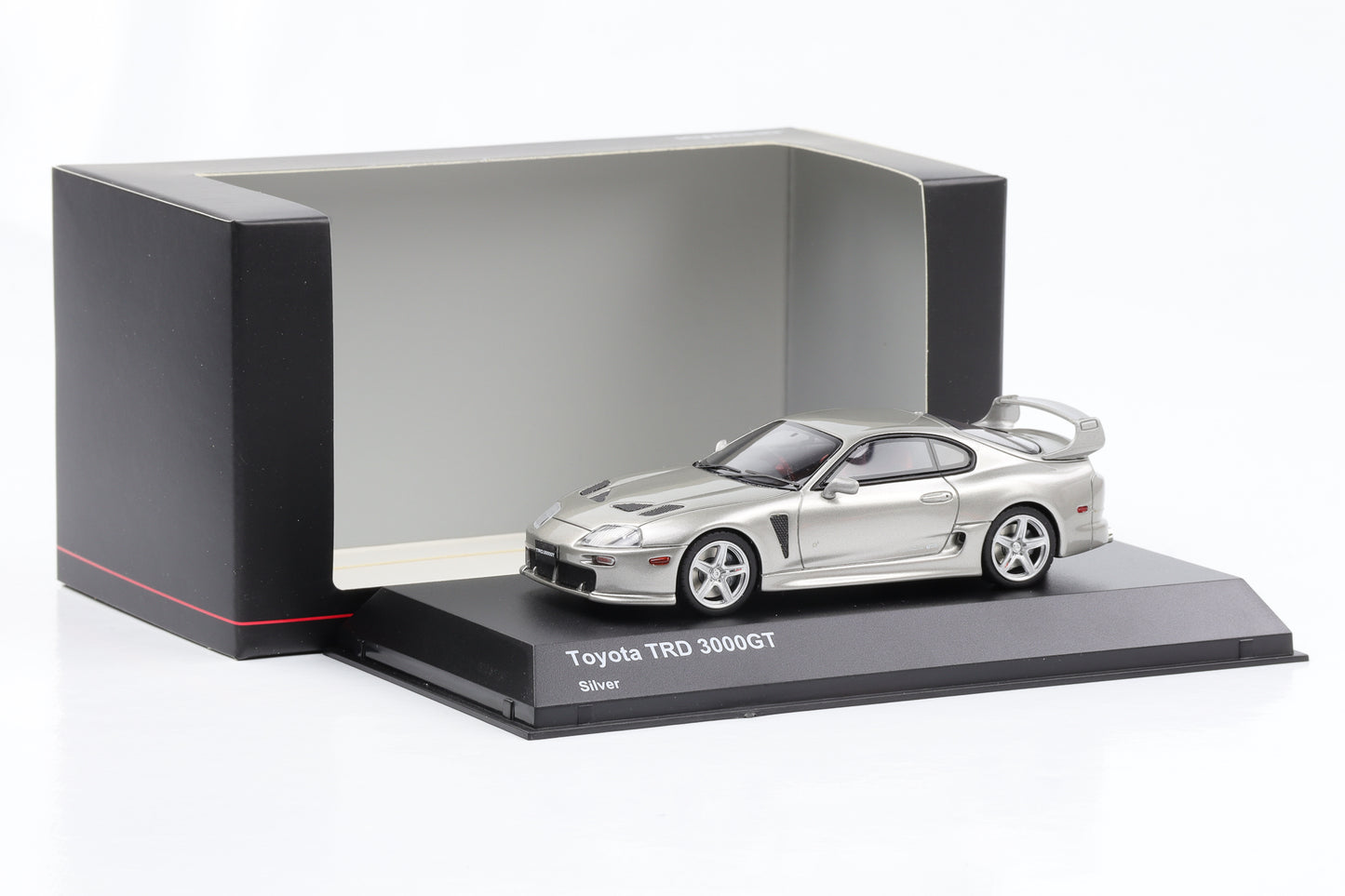1:43 Toyota Supra TRD 3000GT Coupe silver metallic 1998 Kyosho Resin