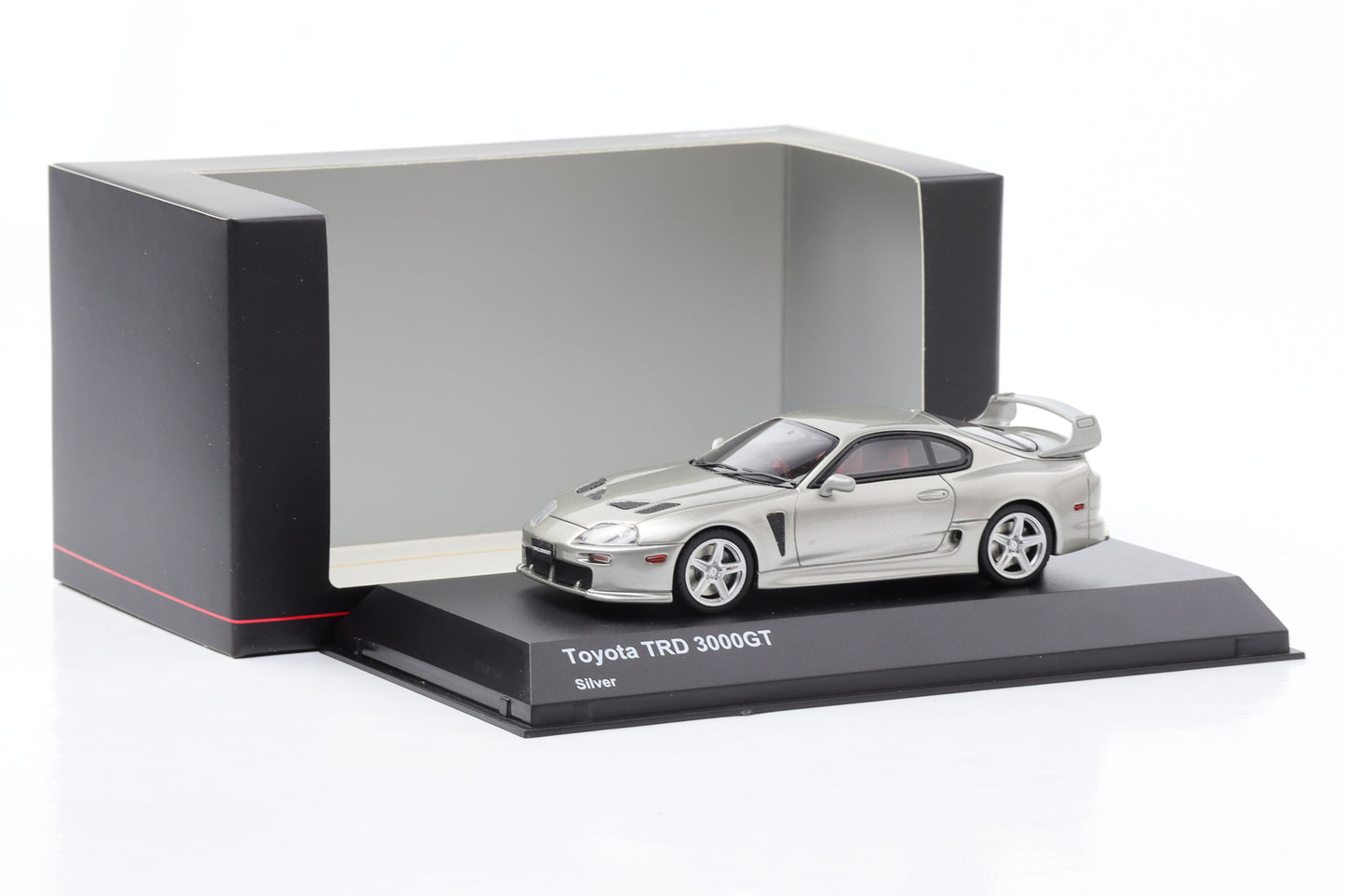 1:43 Toyota Supra TRD 3000GT Coupe silver metallic 1998 Kyosho Resin