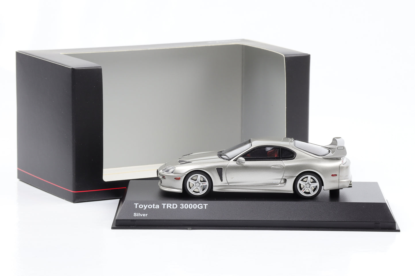 1:43 Toyota Supra TRD 3000GT Coupe silver metallic 1998 Kyosho Resin
