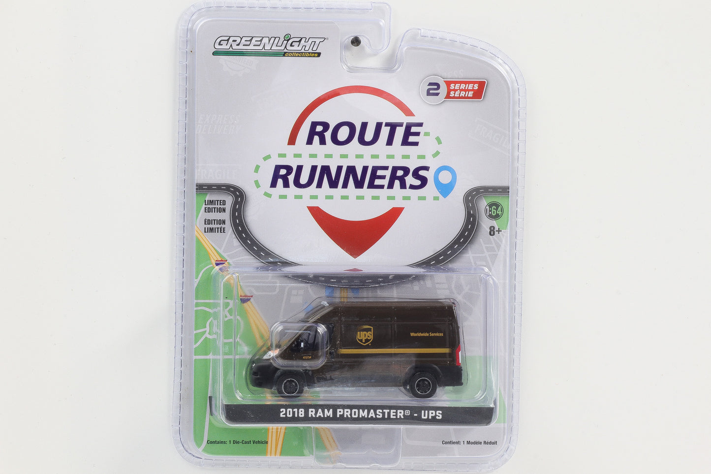 1:64 Greenlight 2019 RAM Promaster UPS Route Runners