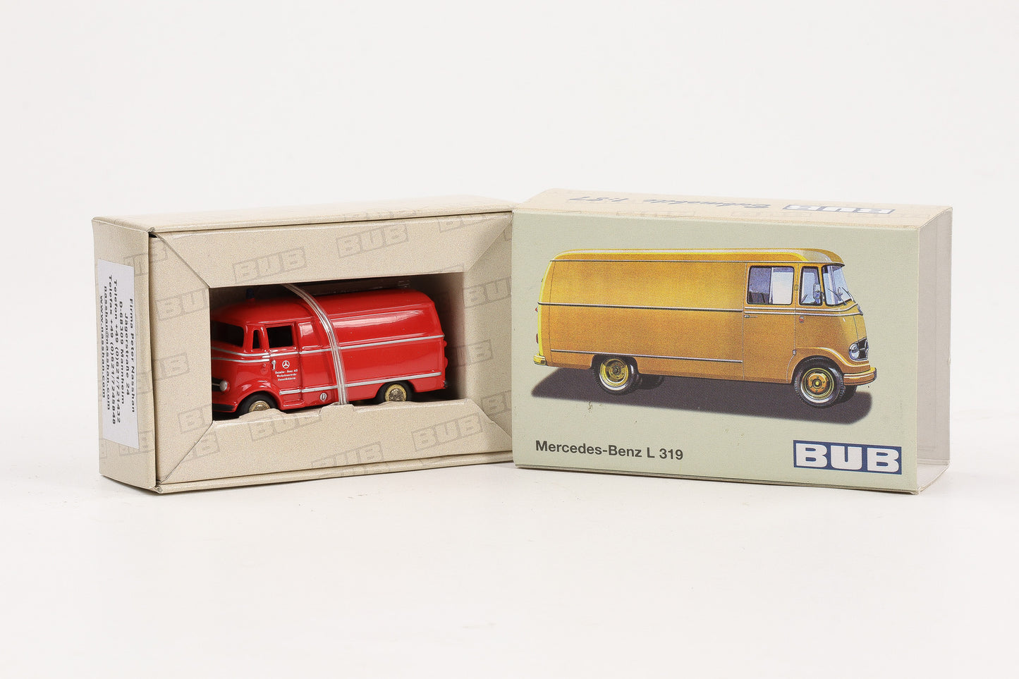 1:87 BUB Mercedes-Benz L 319 Werksfeuerwehr Limited 1000 Stk. Art.Nr. 06805
