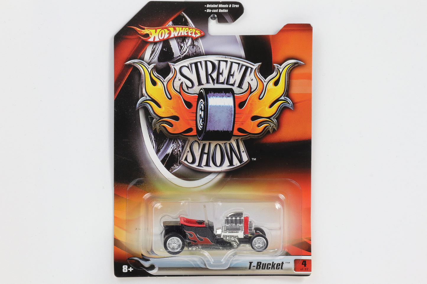 1:64 Hot Wheels T-Bucket schwarz mit Flammen Street Show