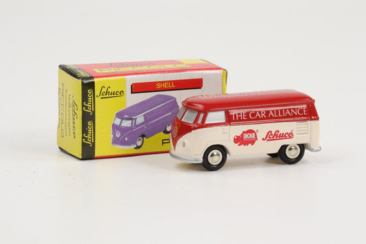 1:90 Schuco Piccolo VW T1 Bus Bulli The Car Alliance Tamiya Carson rot-weiß