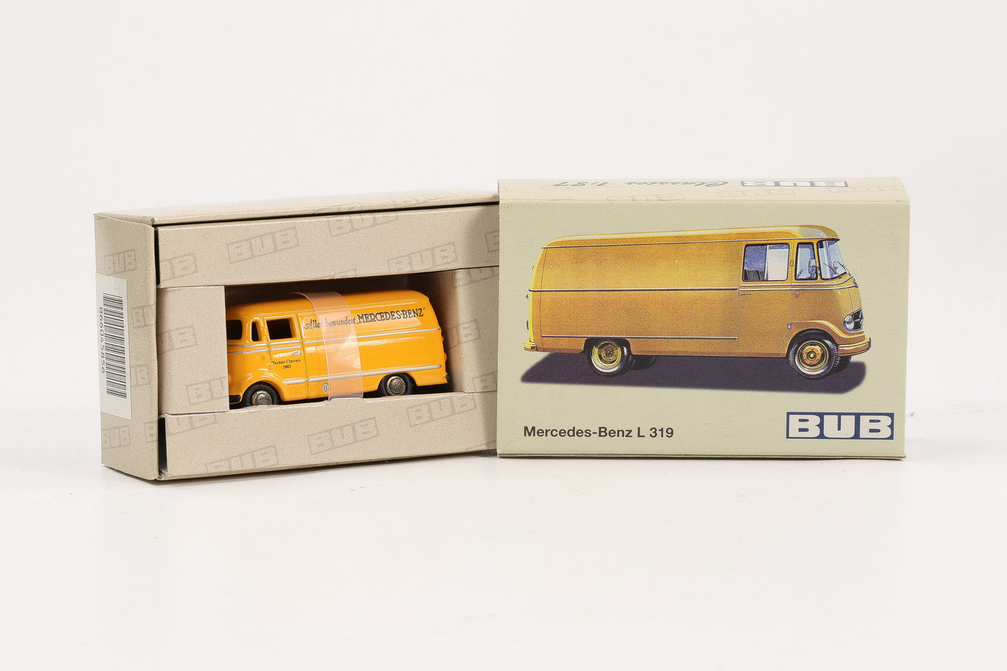 1:87 BUB Mercedes-Benz L 319 "Alles bewundert Mercedes-Benz" orange-gelb