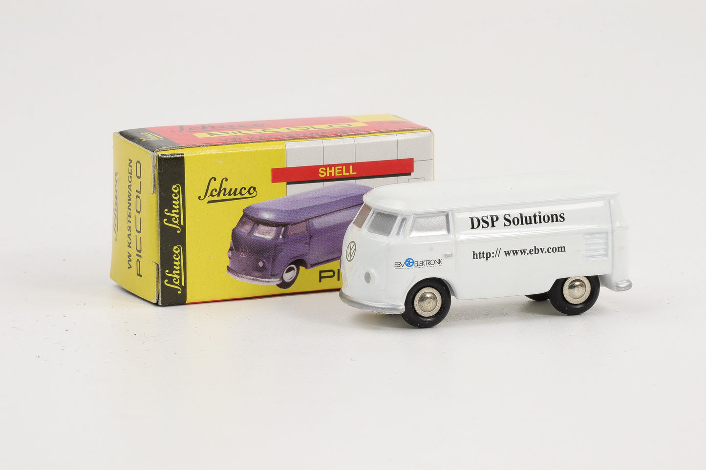 1:90 Schuco Piccolo VW T1 Kasten Bus Bulli DSP Solutions weiß