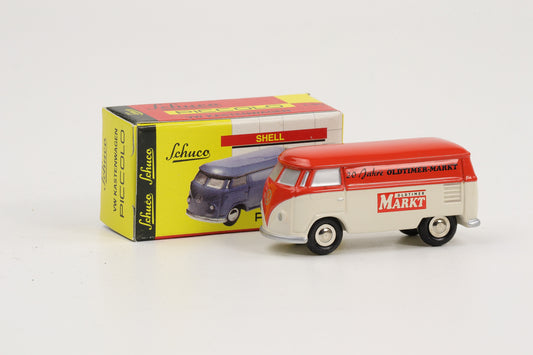 1:90 Schuco Piccolo VW T1 Bus Bulli 20 Jahre Oldtimer Markt 25 Jahre Veterama orange-weiß
